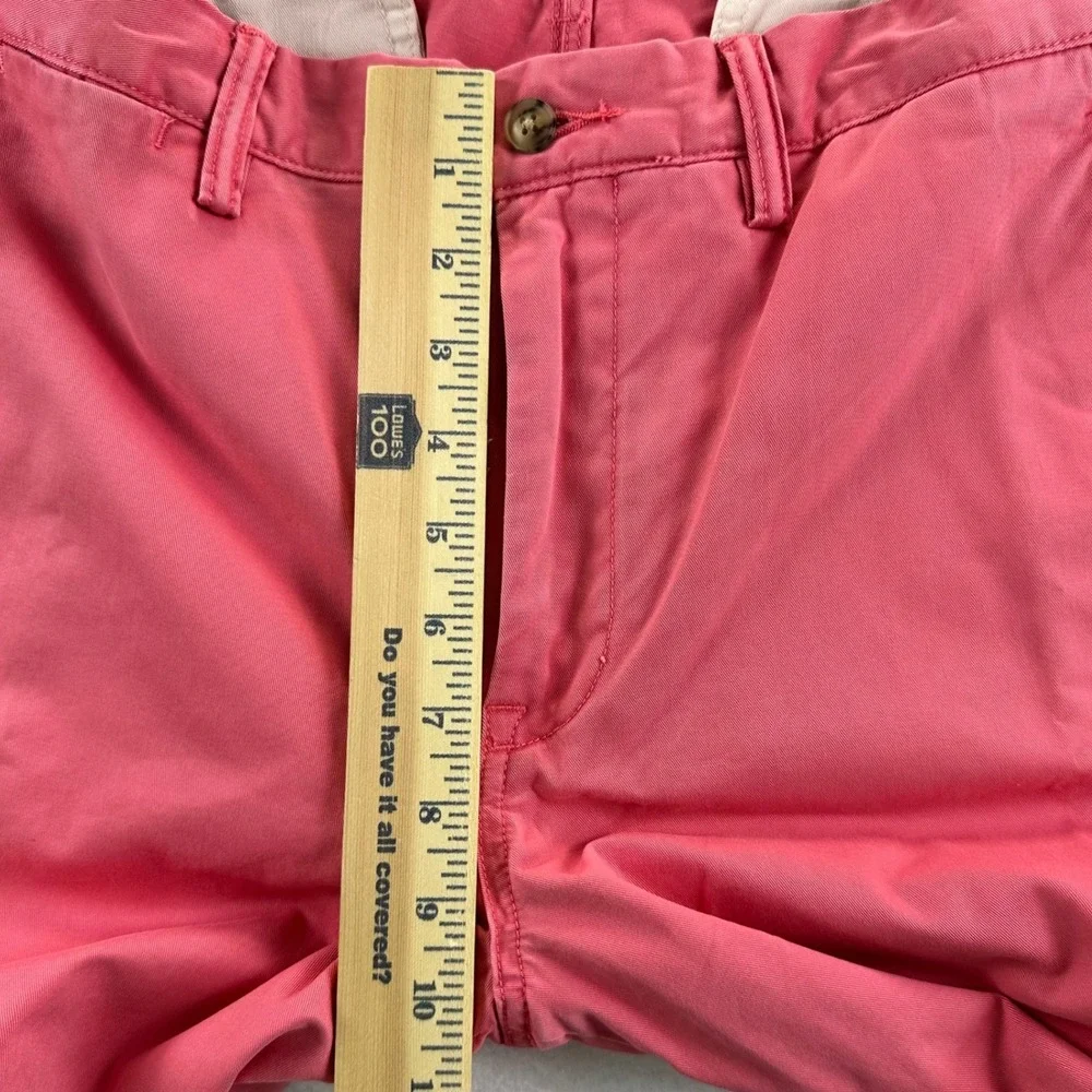 Polo Ralph Lauren Mens Stretch Straight Fit Chino Pants Salmon Pink 33x32 NEW